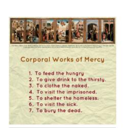 The 2 Great Commandments - Activity Sheet  - Corporal - Grade 6-8